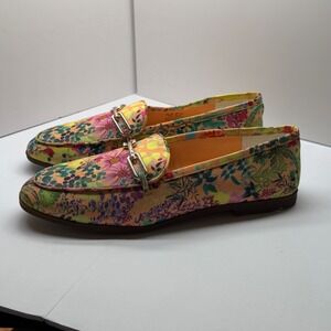 Franco Sarto Berola Floral Bit Loafers Womens 8.5M Multi Color Fabric BEROLA3
